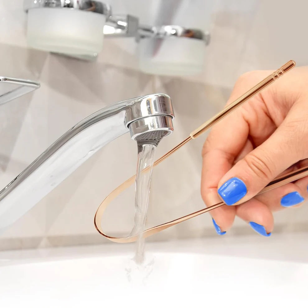 Premium Copper Tongue Scraper (3 PACK)